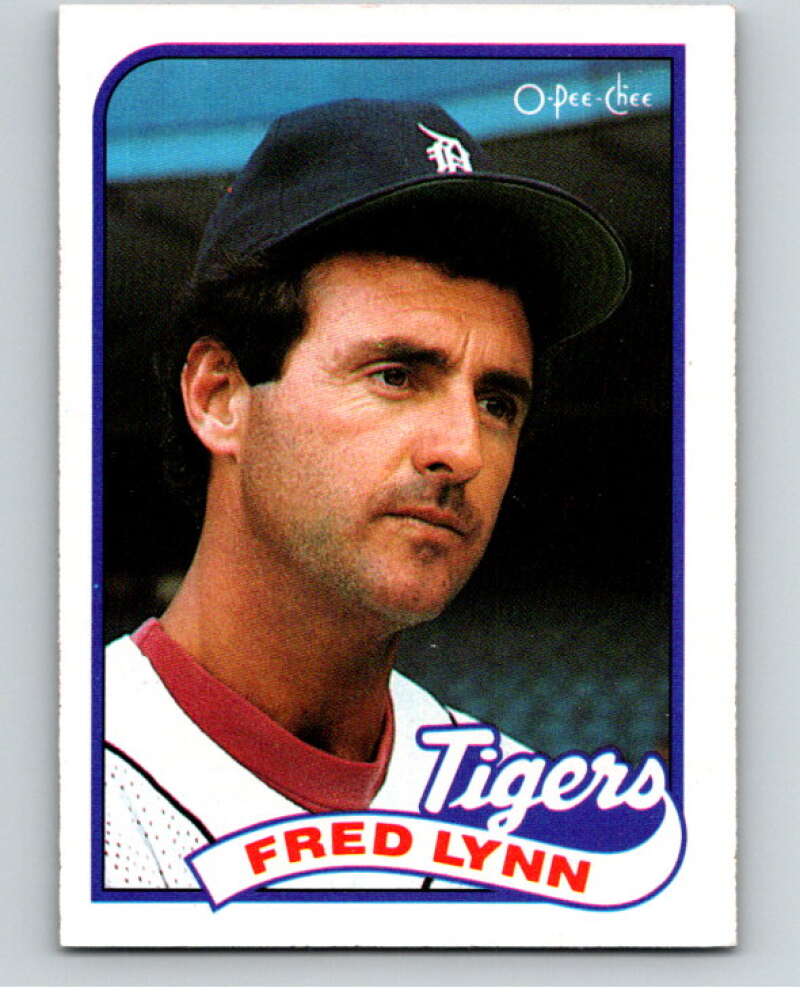 1989 O-Pee-Chee Baseball #27 Fred Lynn  Detroit Tigers  V95348 Image 1