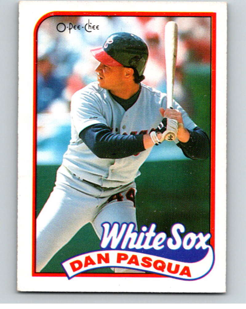 1989 O-Pee-Chee Baseball #31 Dan Pasqua  Chicago White Sox  V95356 Image 1