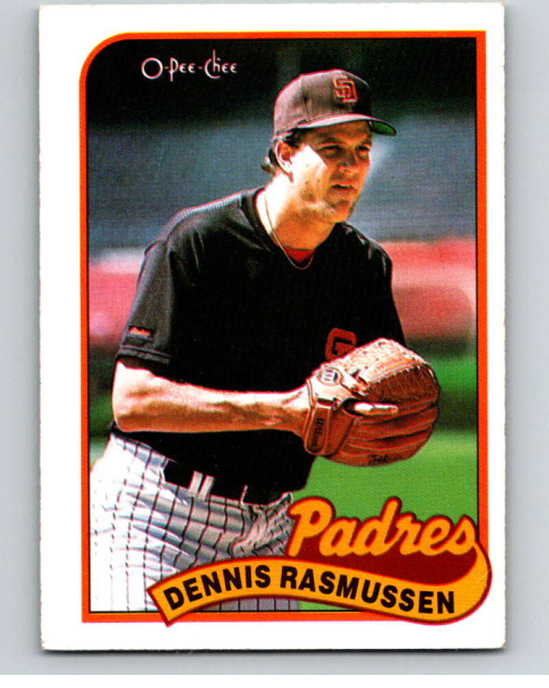 1989 O-Pee-Chee Baseball #32 Dennis Rasmussen Padres  V95358 Image 1