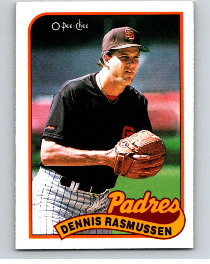 1989 O-Pee-Chee Baseball #32 Dennis Rasmussen Padres  V95361 Image 1