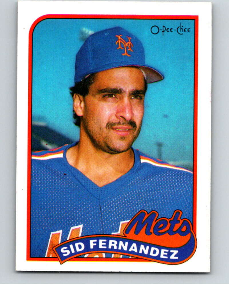 1989 O-Pee-Chee Baseball #34 Sid Fernandez  New York Mets  V95364 Image 1