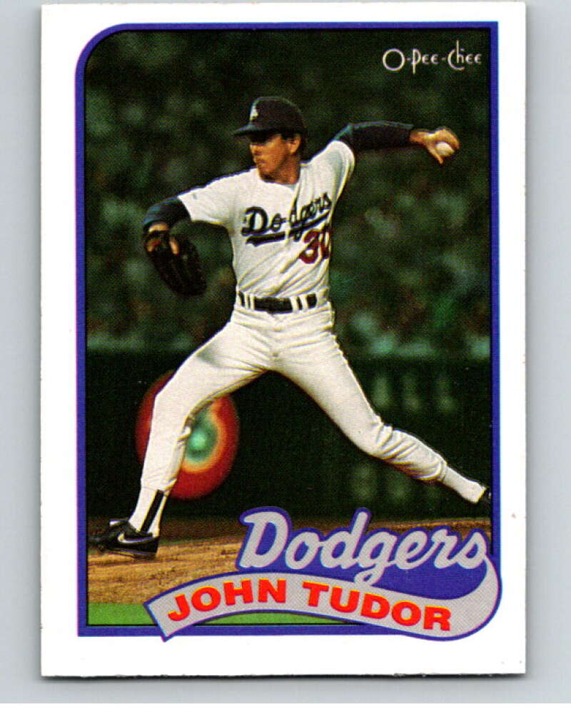 1989 O-Pee-Chee Baseball #35 John Tudor  Los Angeles Dodgers  V95365 Image 1