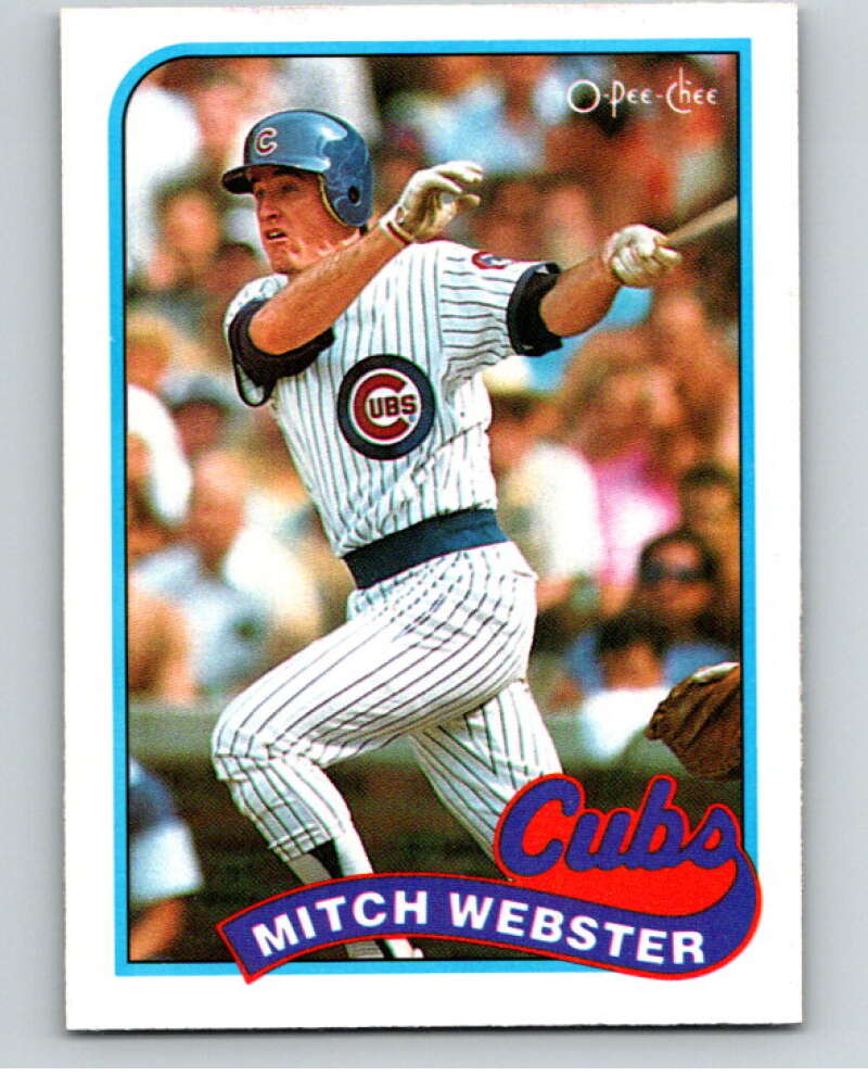 1989 O-Pee-Chee Baseball #36 Mitch Webster  Chicago Cubs  V95368 Image 1