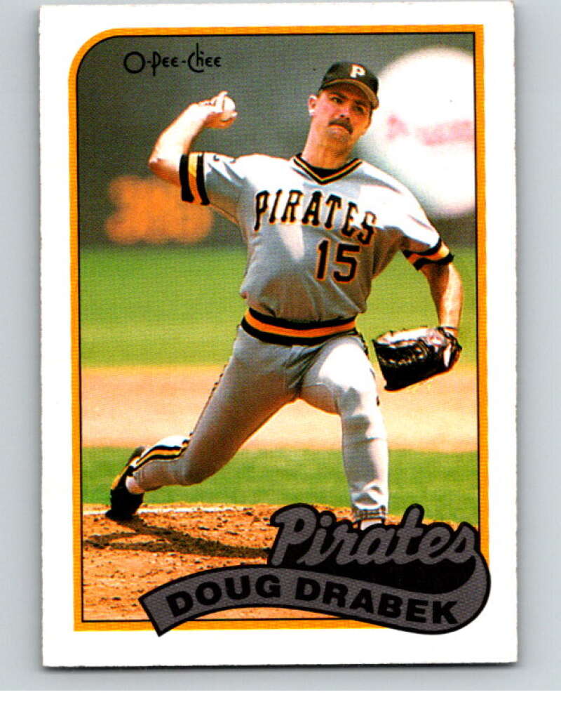 1989 O-Pee-Chee Baseball #37 Doug Drabek  Pittsburgh Pirates  V95372 Image 1