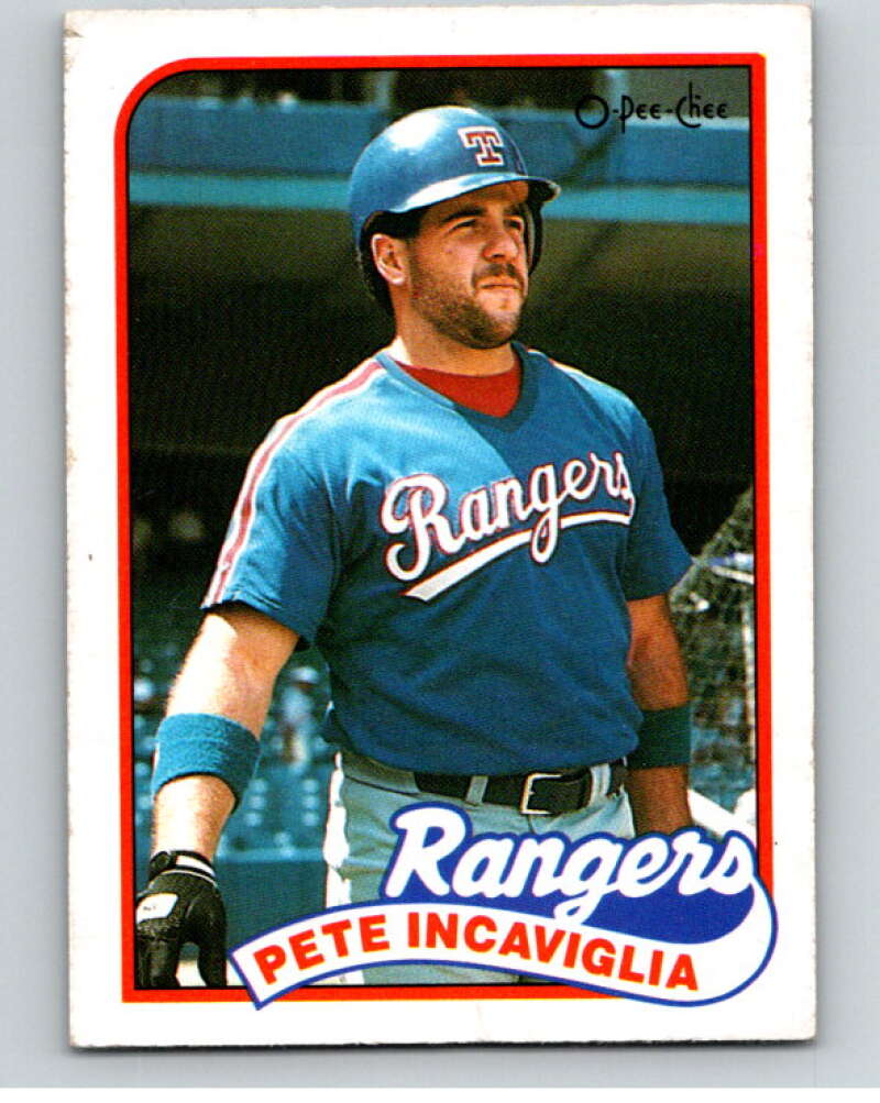 1989 O-Pee-Chee Baseball #42 Pete Incaviglia  Texas Rangers  V95385 Image 1