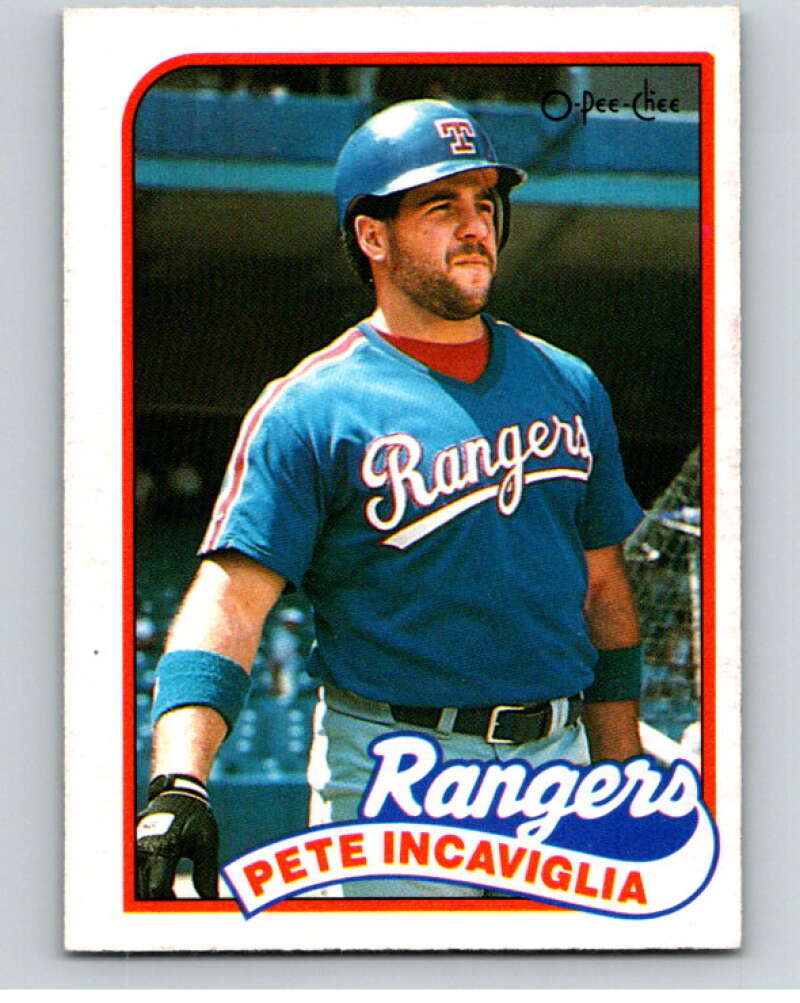 1989 O-Pee-Chee Baseball #42 Pete Incaviglia  Texas Rangers  V95386 Image 1