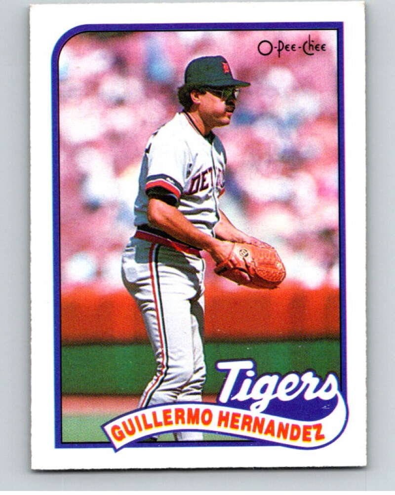 1989 O-Pee-Chee Baseball #43 Guillermo Hernandez  Detroit Tigers  V95389 Image 1