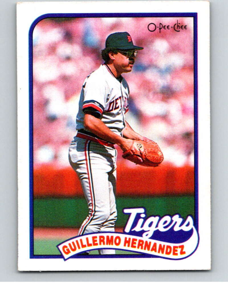 1989 O-Pee-Chee Baseball #43 Guillermo Hernandez  Detroit Tigers  V95390 Image 1