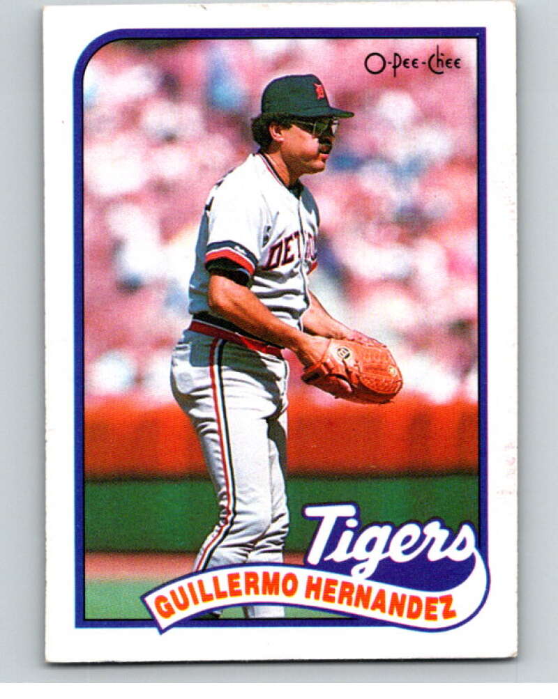 1989 O-Pee-Chee Baseball #43 Guillermo Hernandez  Detroit Tigers  V95391 Image 1