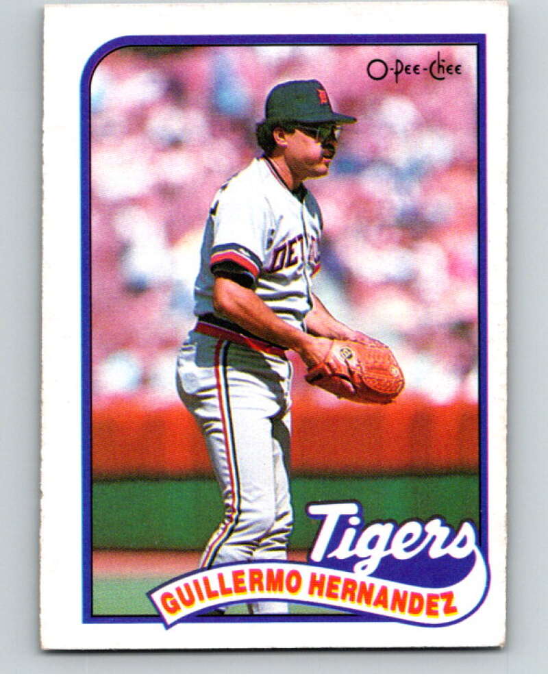 1989 O-Pee-Chee Baseball #43 Guillermo Hernandez  Detroit Tigers  V95393 Image 1