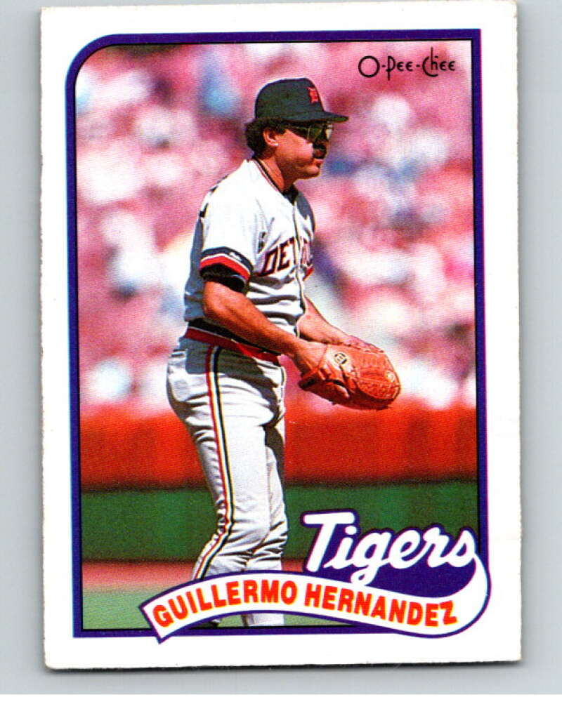 1989 O-Pee-Chee Baseball #43 Guillermo Hernandez  Detroit Tigers  V95394 Image 1