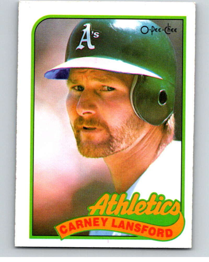 1989 O-Pee-Chee Baseball #47 Carney Lansford  Oakland Athletics  V95400 Image 1