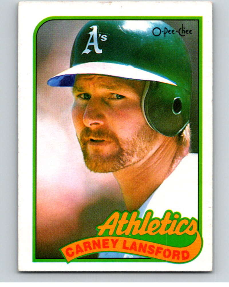 1989 O-Pee-Chee Baseball #47 Carney Lansford  Oakland Athletics  V95402 Image 1