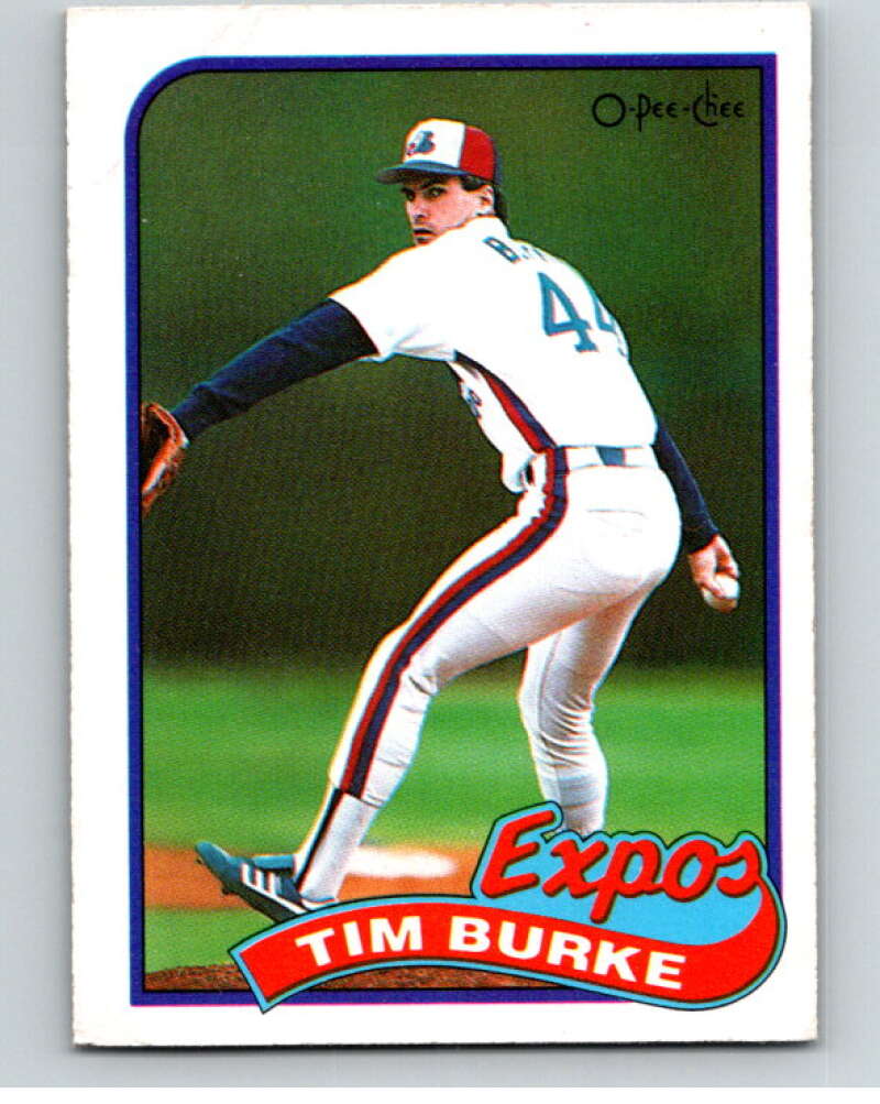 1989 O-Pee-Chee Baseball #48 Tim Burke  Montreal Expos  V95406 Image 1