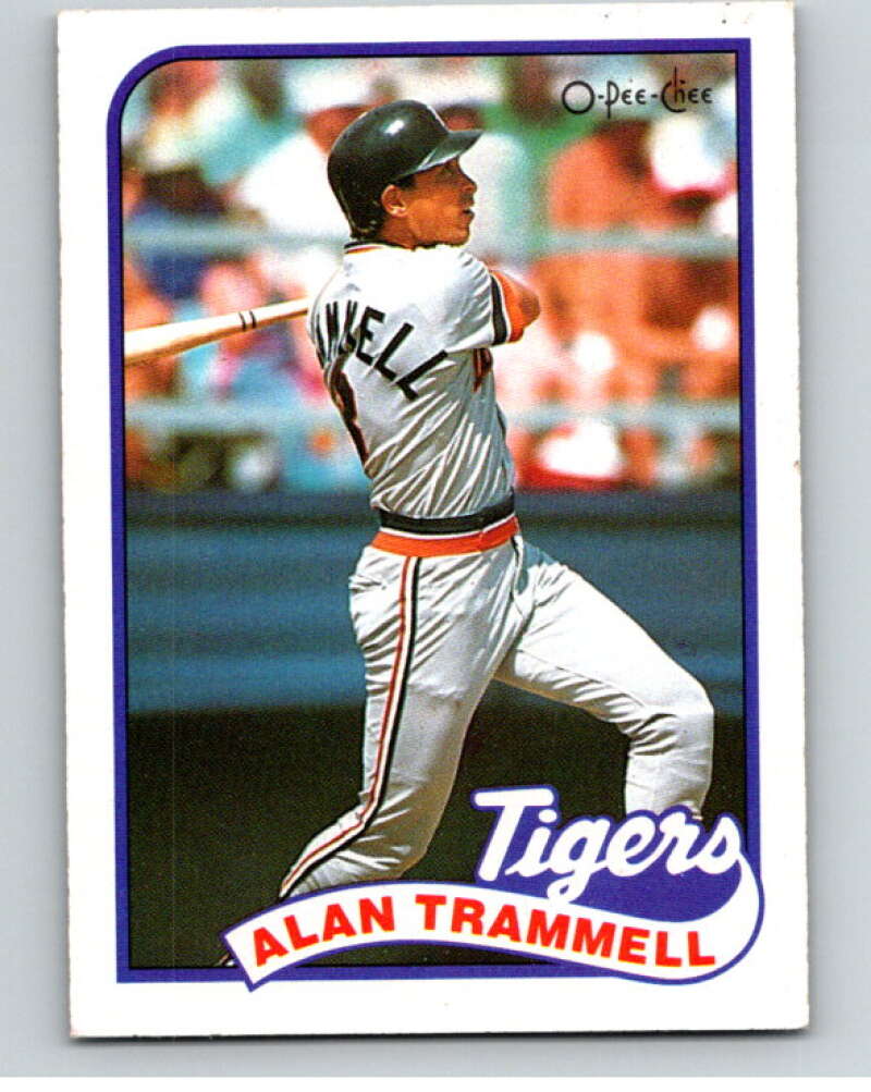 1989 O-Pee-Chee Baseball #49 Alan Trammell  Detroit Tigers  V95408 Image 1