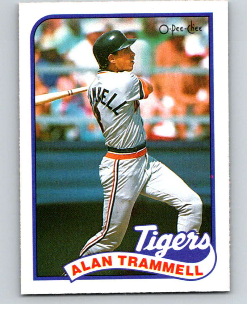 1989 O-Pee-Chee Baseball #49 Alan Trammell  Detroit Tigers  V95409 Image 1