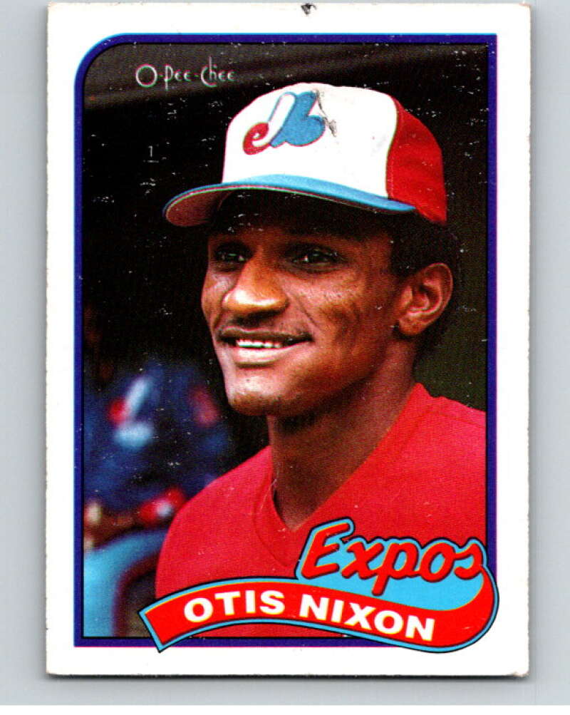 1989 O-Pee-Chee Baseball #54 Otis Nixon  Montreal Expos  V95414 Image 1