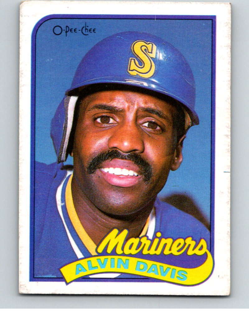 1989 O-Pee-Chee Baseball #57 Alvin Davis  Seattle Mariners  V95425 Image 1