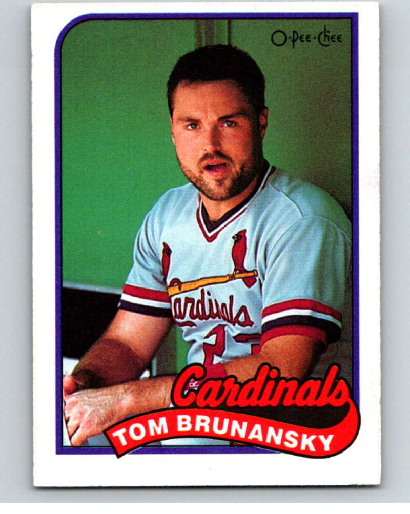 1989 O-Pee-Chee Baseball #60 Tom Brunansky  St. Louis Cardinals  V95432 Image 1