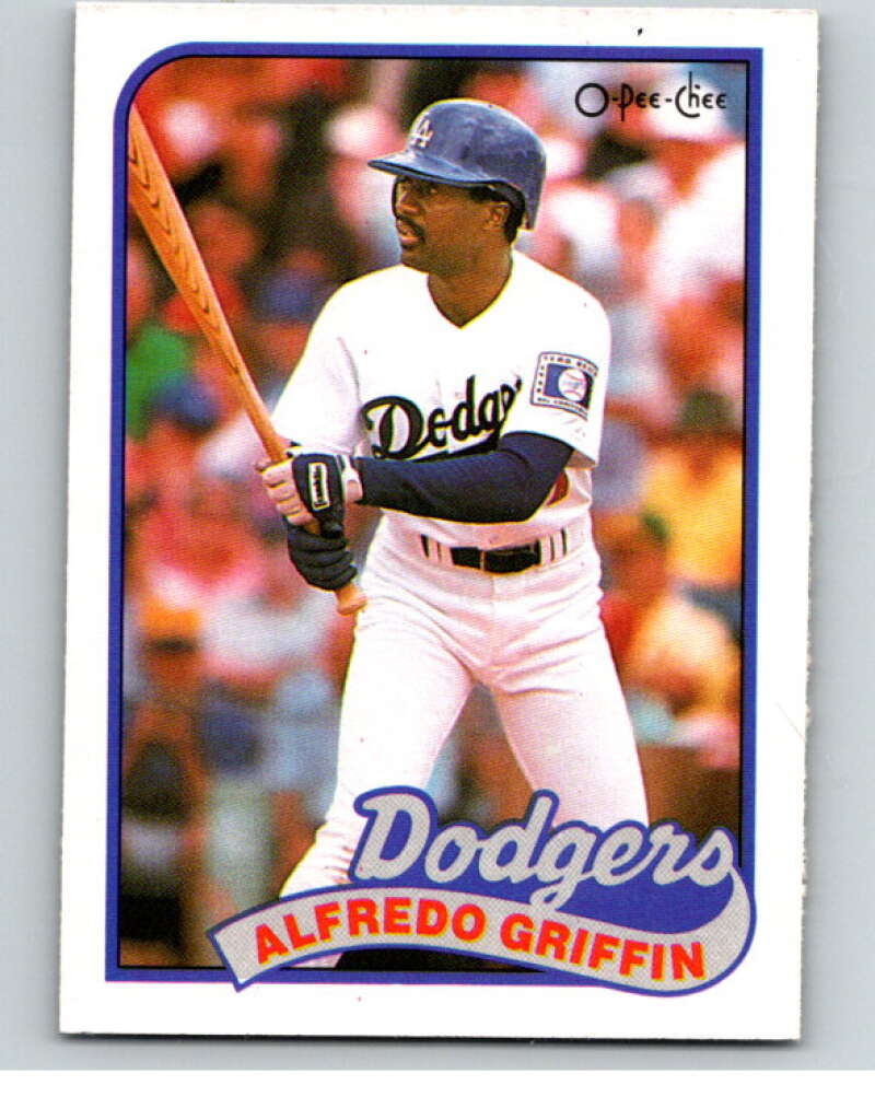 1989 O-Pee-Chee Baseball #62 Alfredo Griffin  Los Angeles Dodgers  V95436 Image 1