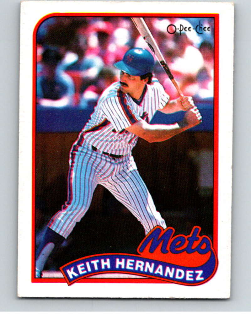 1989 O-Pee-Chee Baseball #63 Keith Hernandez  New York Mets  V95438 Image 1