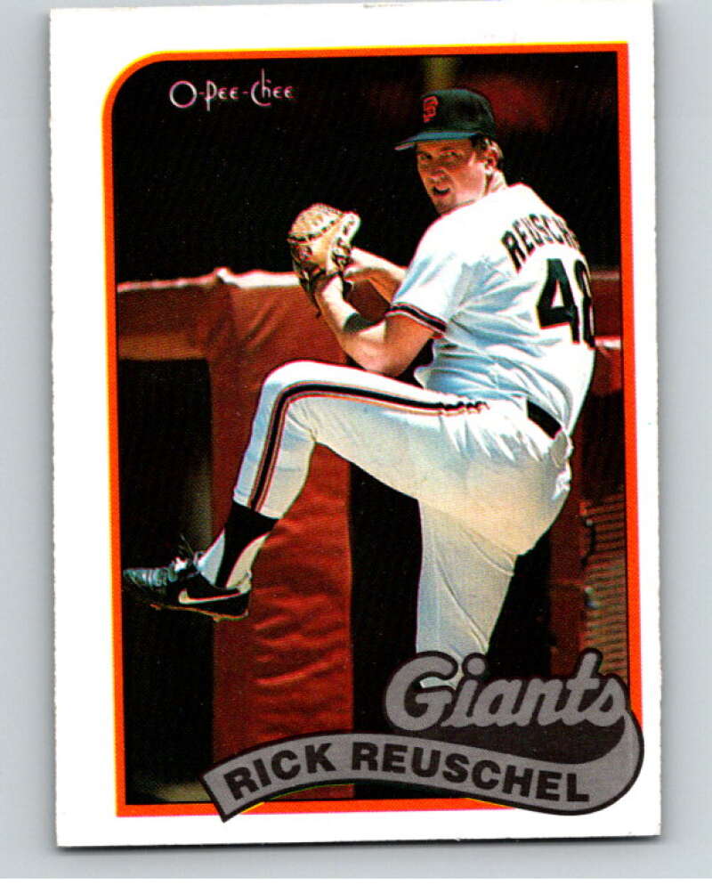 1989 O-Pee-Chee Baseball #65 Rick Reuschel  San Francisco Giants  V95440 Image 1
