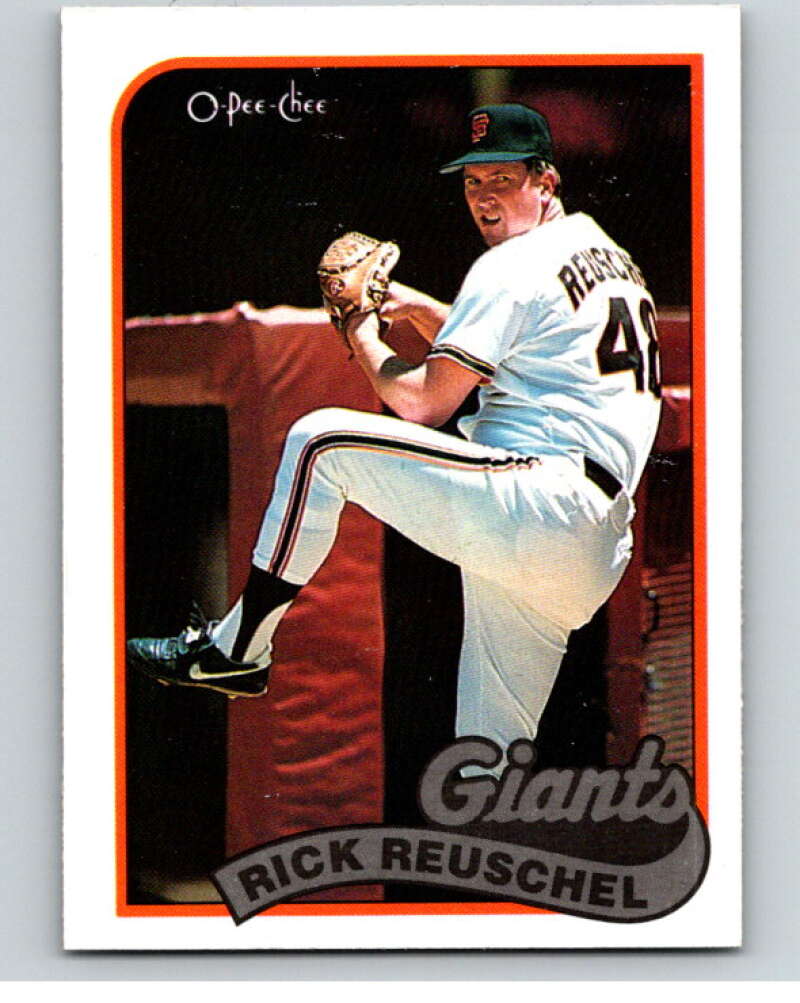 1989 O-Pee-Chee Baseball #65 Rick Reuschel  San Francisco Giants  V95441 Image 1
