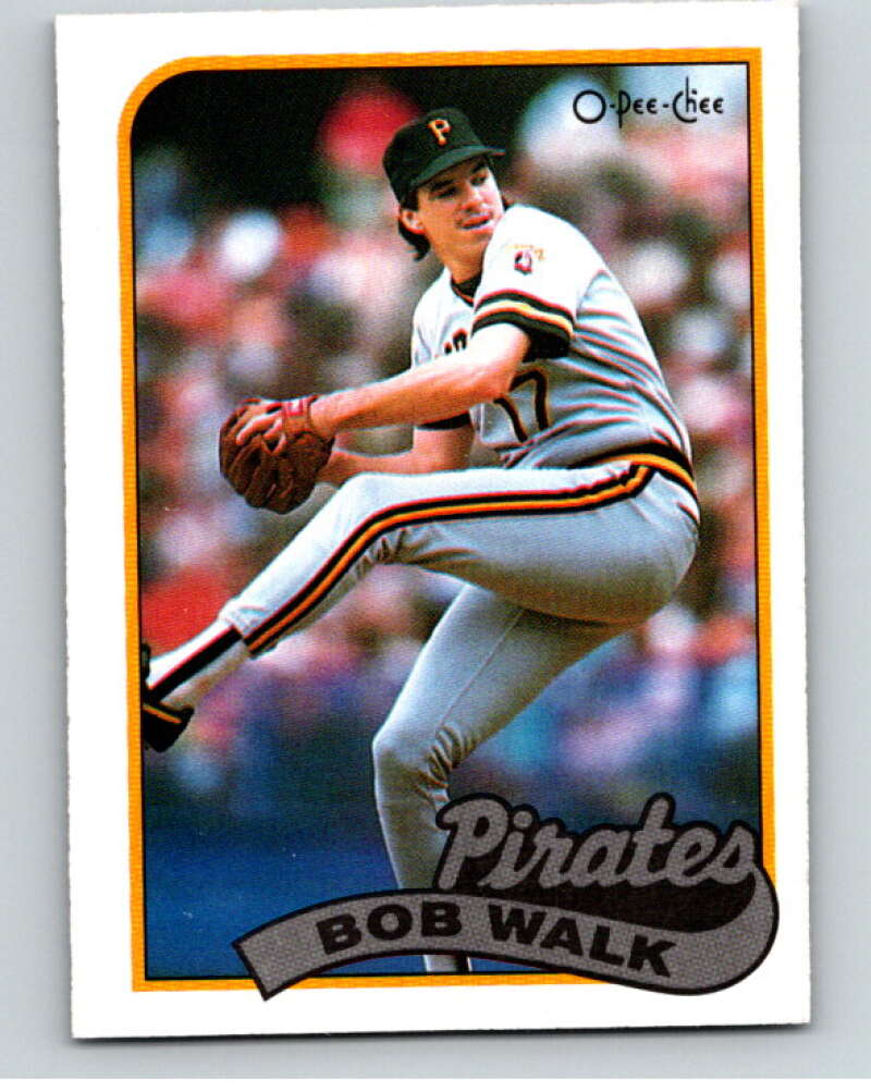 1989 O-Pee-Chee Baseball #66 Bob Walk  Pittsburgh Pirates  V95442 Image 1