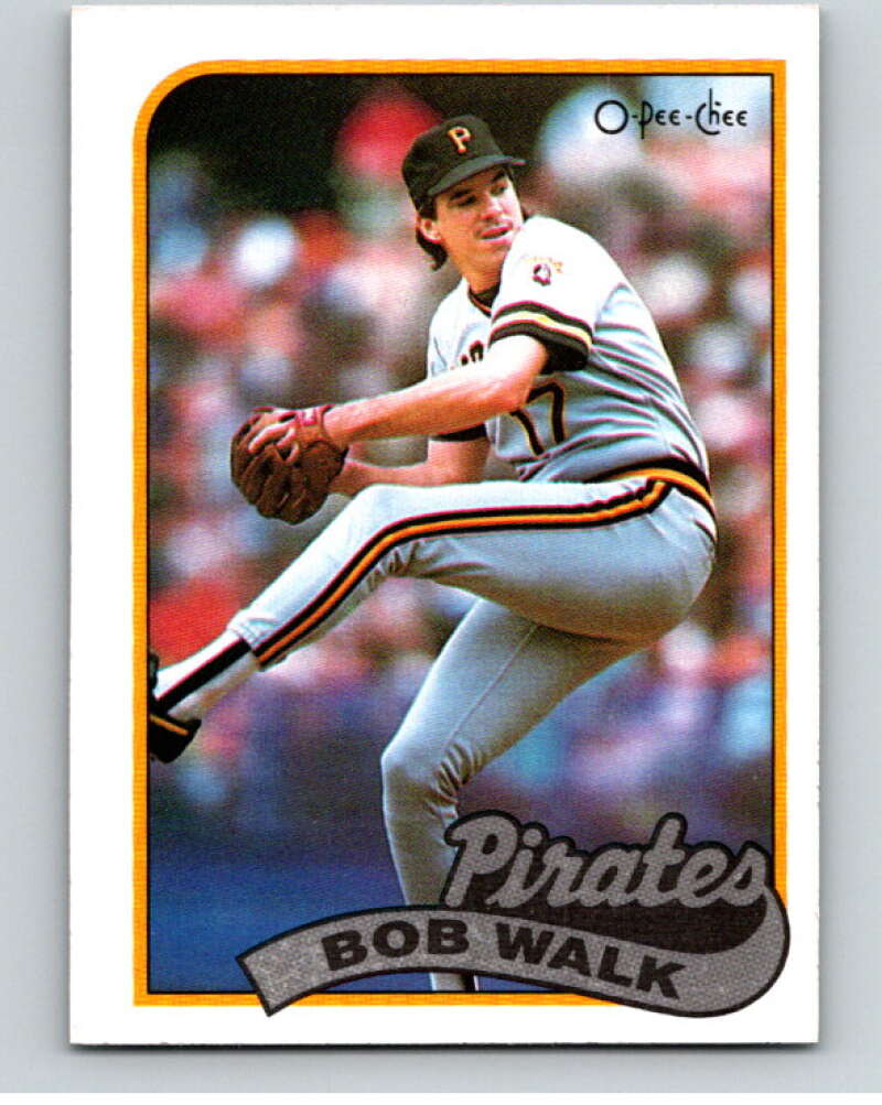 1989 O-Pee-Chee Baseball #66 Bob Walk  Pittsburgh Pirates  V95443 Image 1