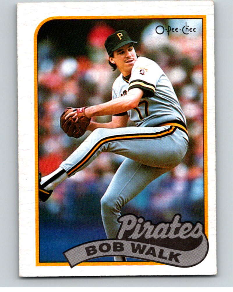 1989 O-Pee-Chee Baseball #66 Bob Walk  Pittsburgh Pirates  V95445 Image 1