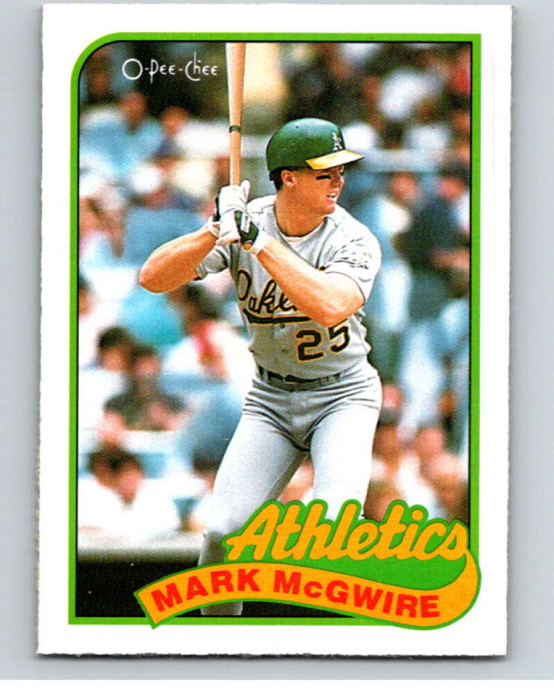 1989 O-Pee-Chee Baseball #70 Mark McGwire  Oakland Athletics  V95455 Image 1