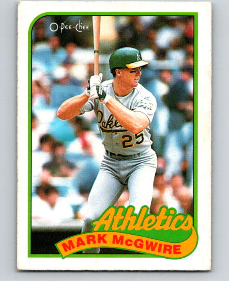 1989 O-Pee-Chee Baseball #70 Mark McGwire  Oakland Athletics  V95456 Image 1