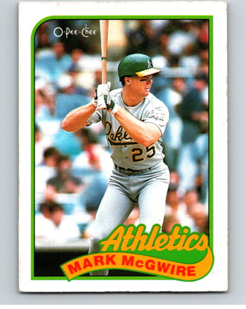 1989 O-Pee-Chee Baseball #70 Mark McGwire  Oakland Athletics  V95457 Image 1