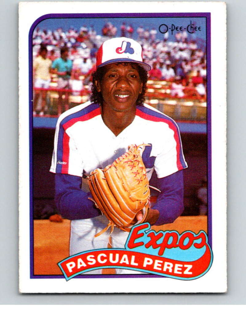 1989 O-Pee-Chee Baseball #73 Pascual Perez  Montreal Expos  V95464 Image 1