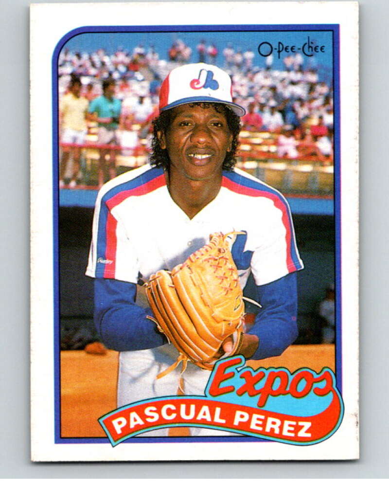 1989 O-Pee-Chee Baseball #73 Pascual Perez  Montreal Expos  V95465 Image 1