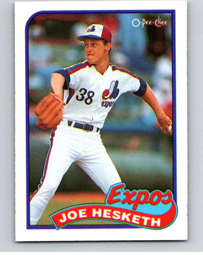 1989 O-Pee-Chee Baseball #74 Joe Hesketh  Montreal Expos  V95466 Image 1
