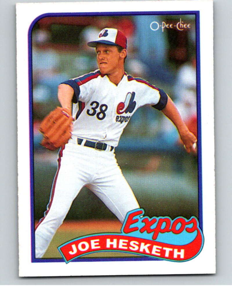 1989 O-Pee-Chee Baseball #74 Joe Hesketh  Montreal Expos  V95467 Image 1