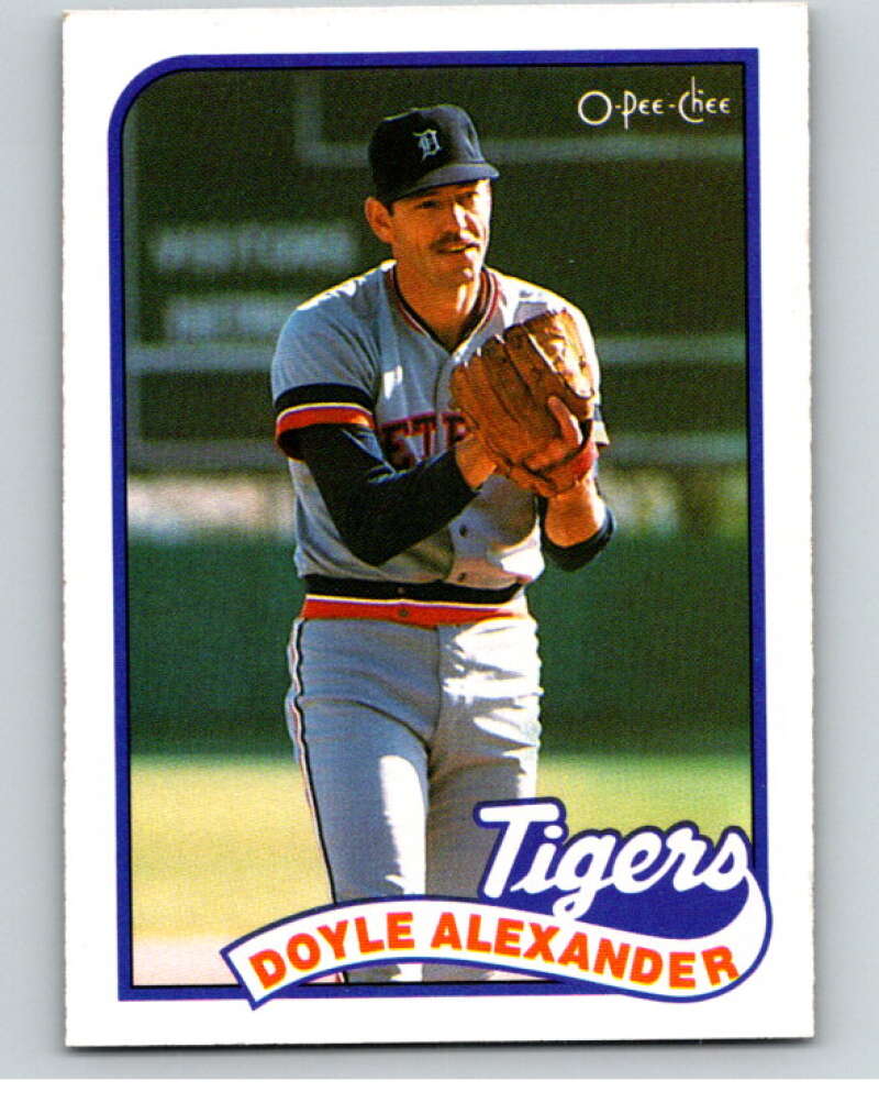 1989 O-Pee-Chee Baseball #77 Doyle Alexander  Detroit Tigers  V95471 Image 1