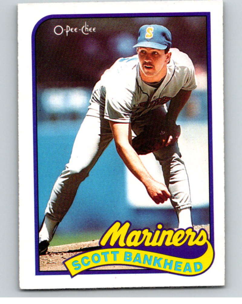 1989 O-Pee-Chee Baseball #79 Scott Bankhead  Seattle Mariners  V95476 Image 1