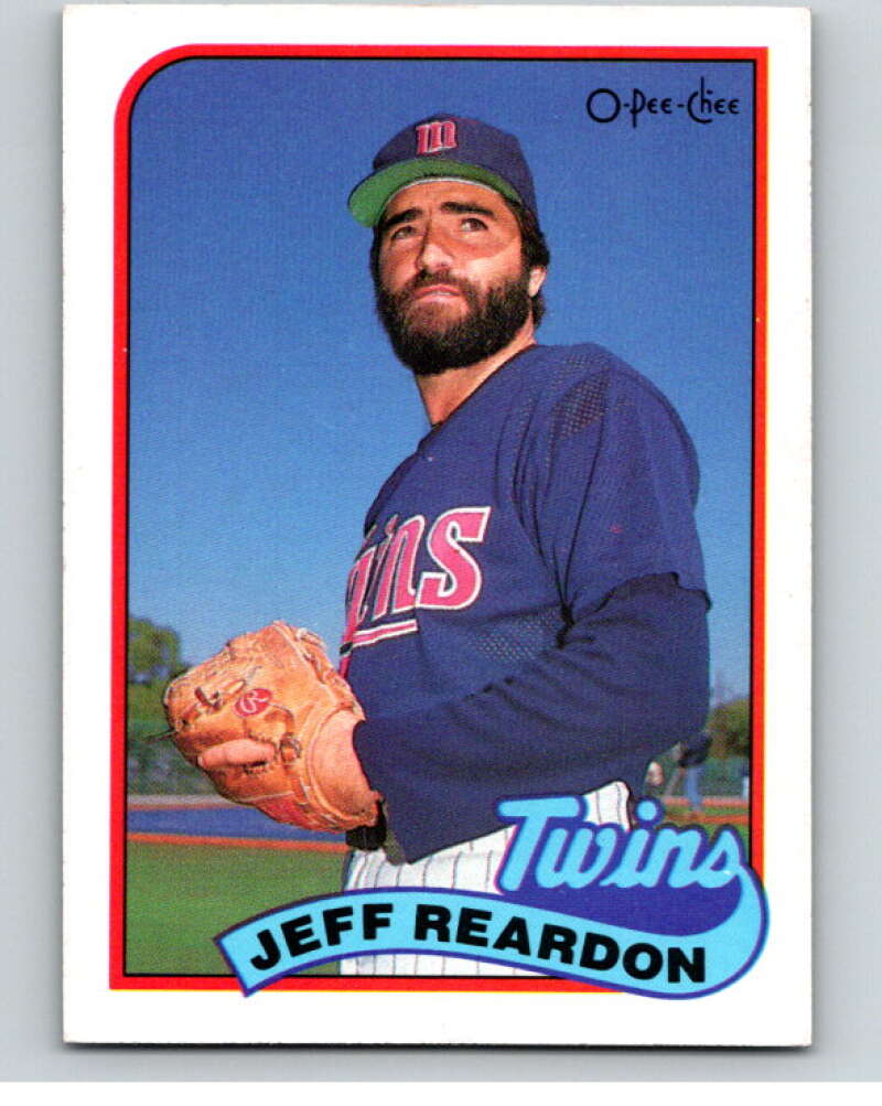 1989 O-Pee-Chee Baseball #86 Jeff Reardon  Minnesota Twins  V95486 Image 1