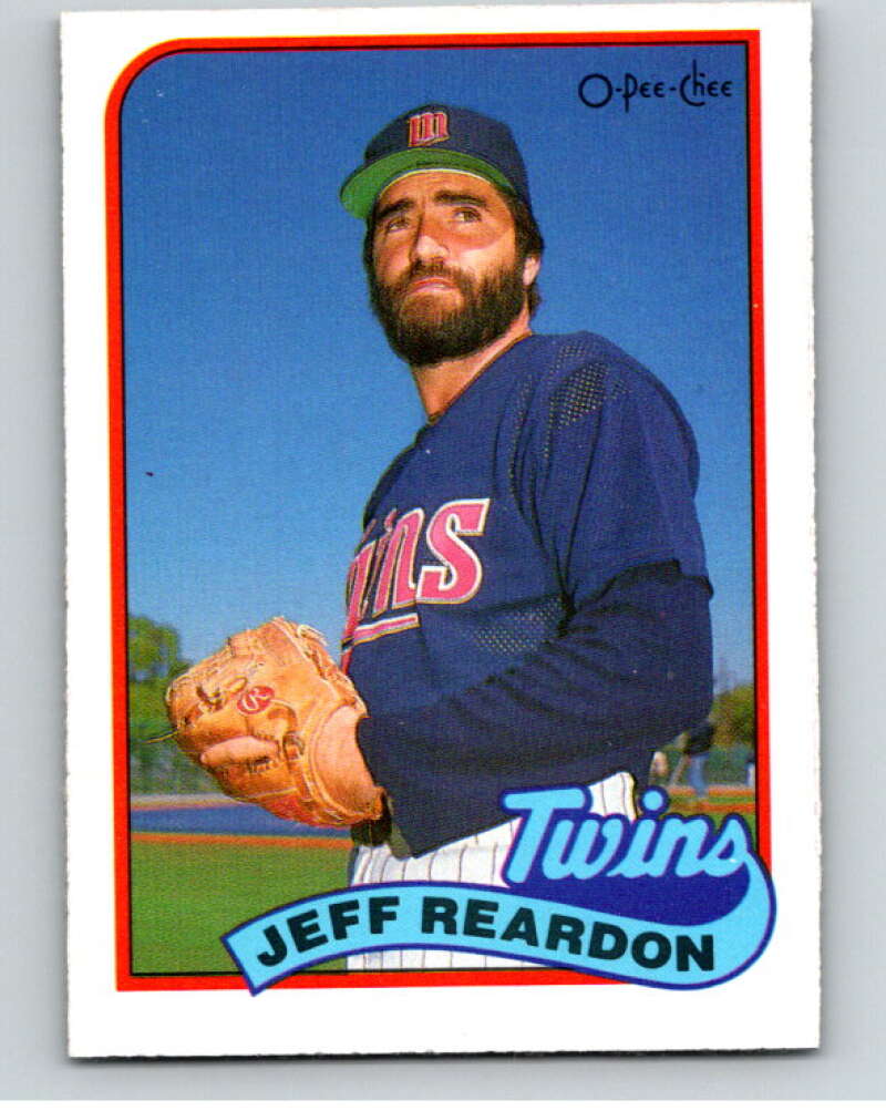 1989 O-Pee-Chee Baseball #86 Jeff Reardon  Minnesota Twins  V95489 Image 1