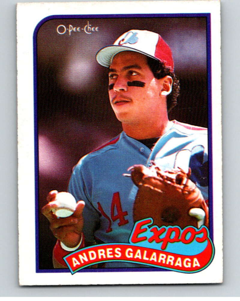 1989 O-Pee-Chee Baseball #93 Andres Galarraga  Montreal Expos  V95502 Image 1