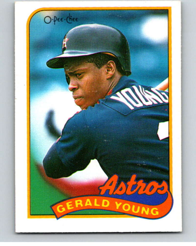 1989 O-Pee-Chee Baseball #95 Gerald Young  Houston Astros  V95507 Image 1