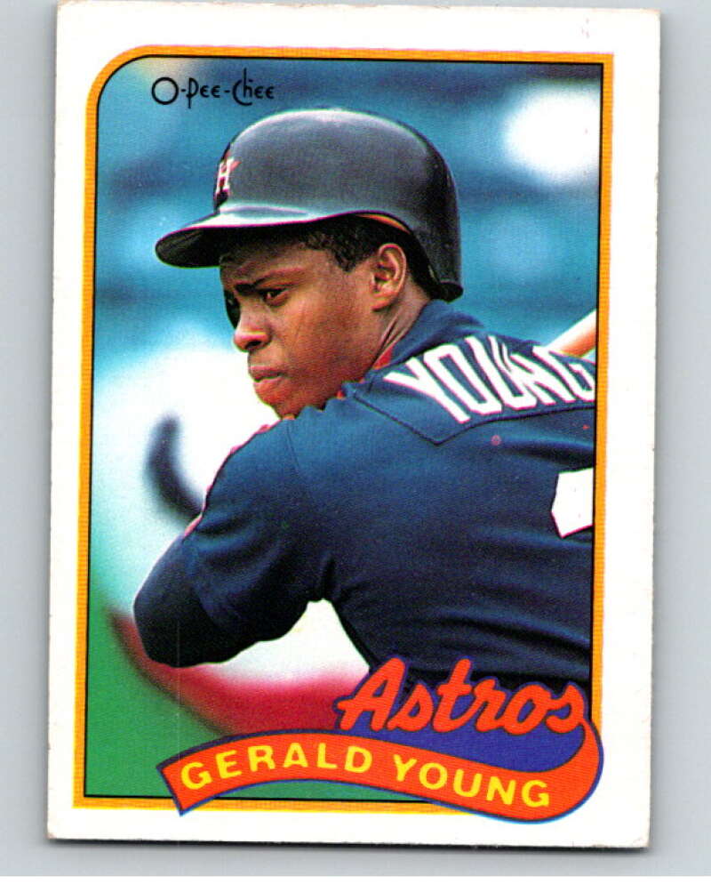 1989 O-Pee-Chee Baseball #95 Gerald Young  Houston Astros  V95509 Image 1