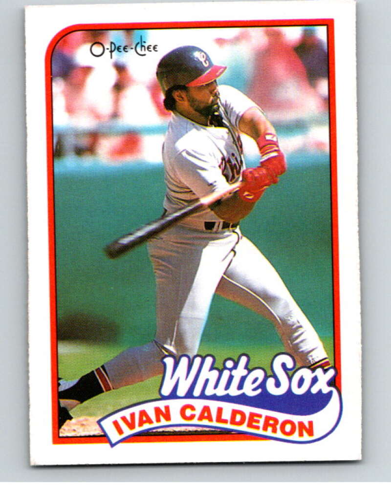 1989 O-Pee-Chee Baseball #101 Ivan Calderon  Chicago White Sox  V95523 Image 1