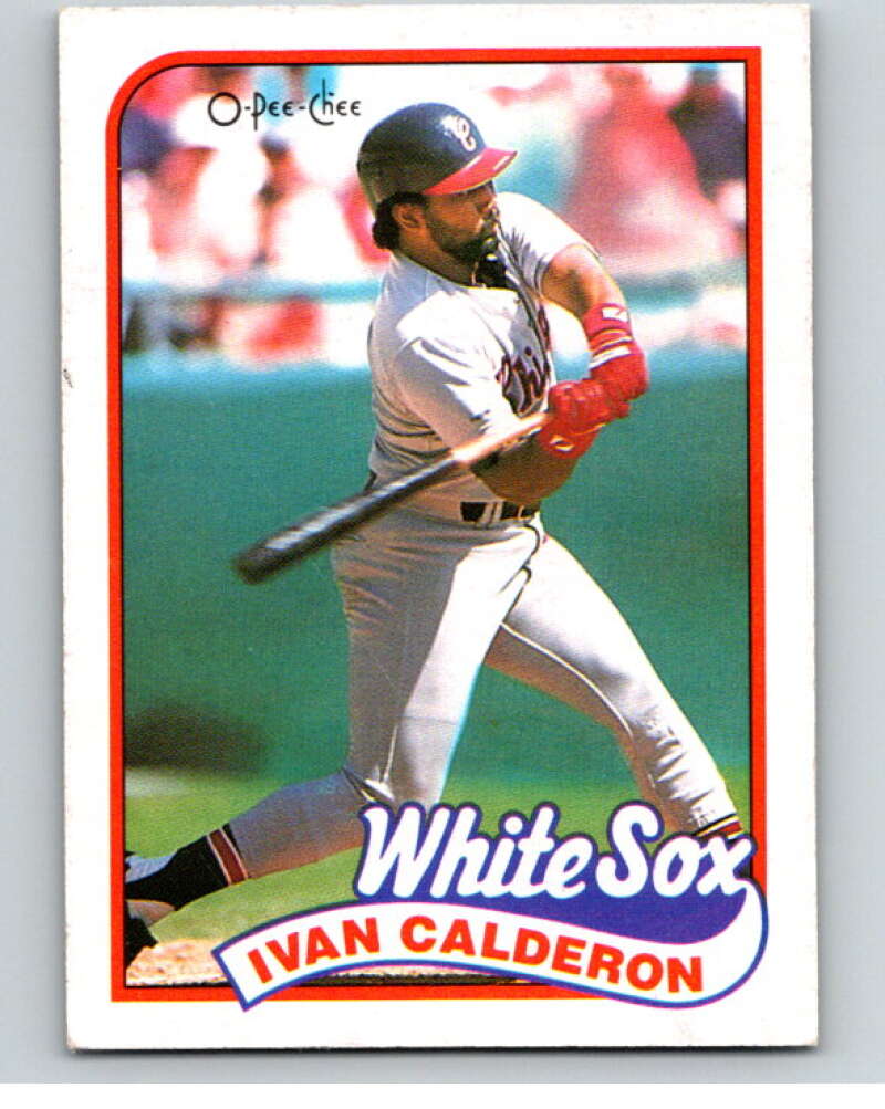 1989 O-Pee-Chee Baseball #101 Ivan Calderon  Chicago White Sox  V95525 Image 1
