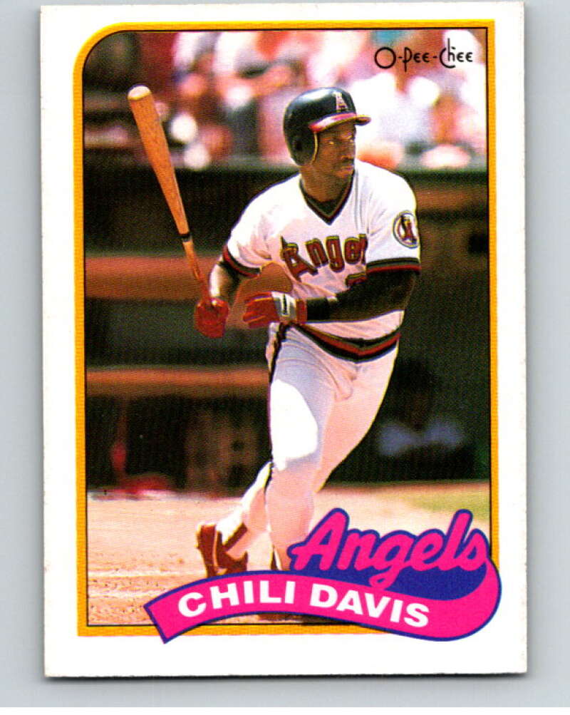 1989 O-Pee-Chee Baseball #103 Chili Davis  California Angels  V95529 Image 1