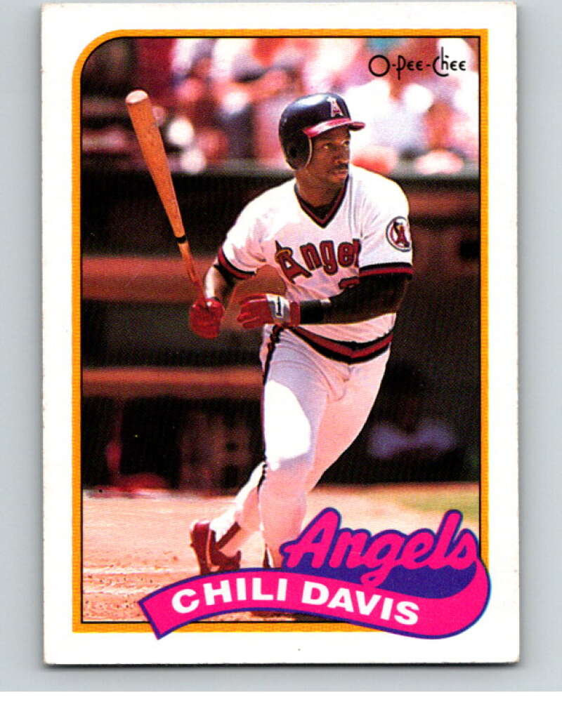 1989 O-Pee-Chee Baseball #103 Chili Davis  California Angels  V95532 Image 1