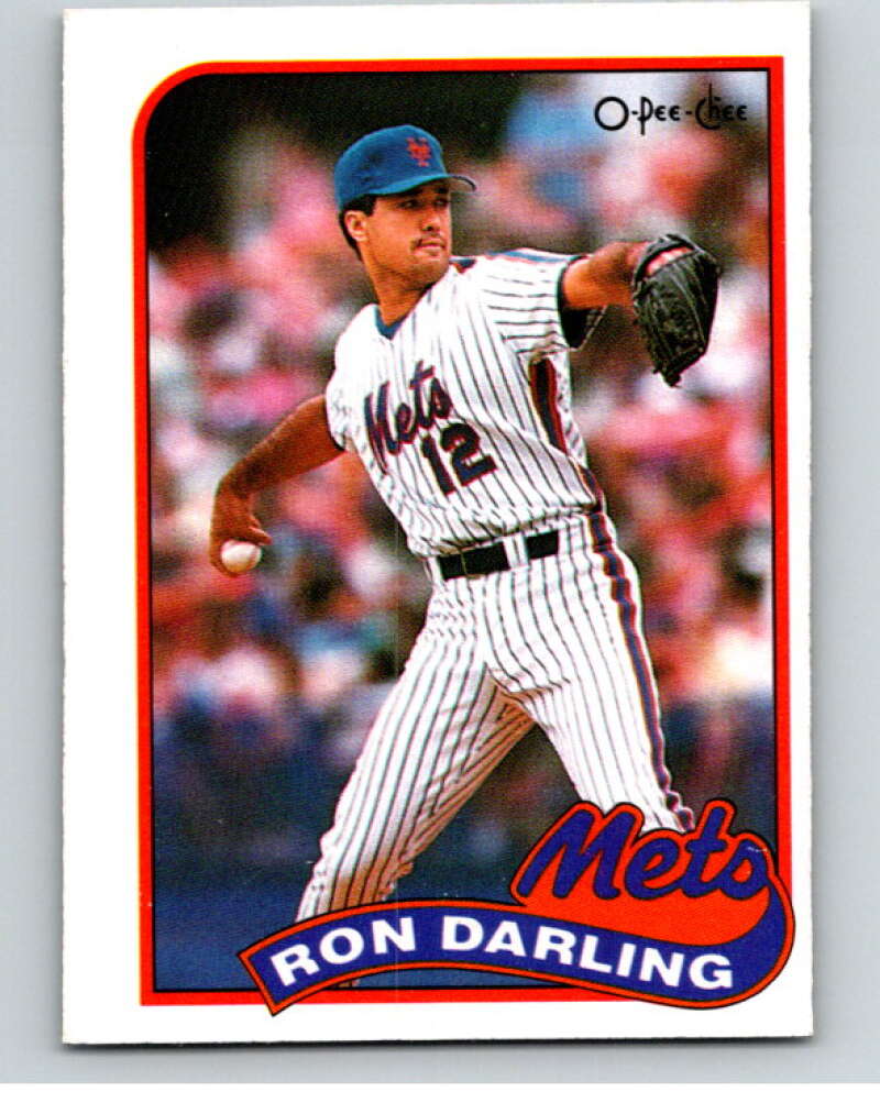 1989 O-Pee-Chee Baseball #105 Ron Darling  New York Mets  V95535 Image 1