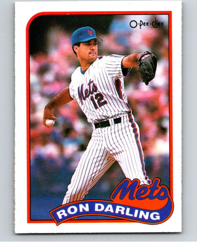 1989 O-Pee-Chee Baseball #105 Ron Darling  New York Mets  V95536 Image 1